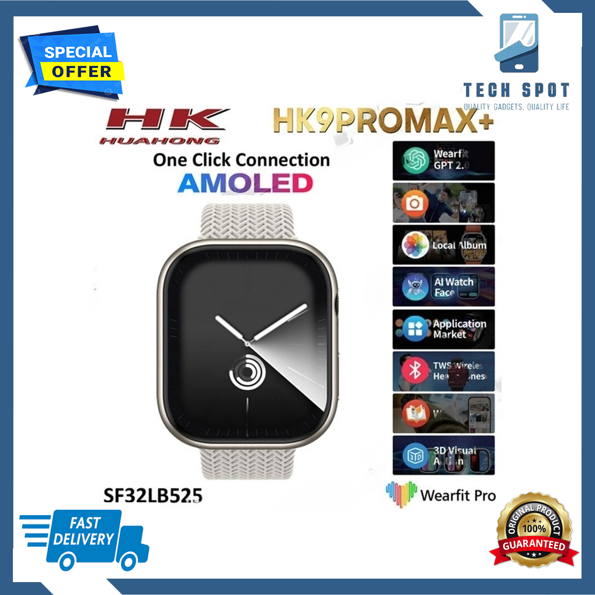 HK9 Pro Max+ Gen4 Smartwatch